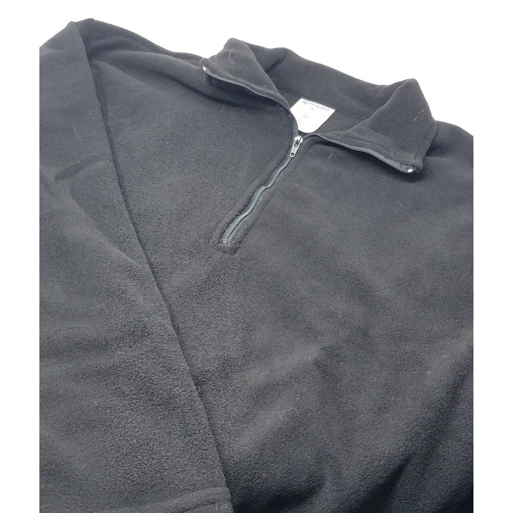 Remington Fleece Pull‎ Over 1/2 Zip Jacket Black Size Men's XL